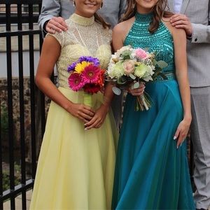 Yellow Sherri Hill Prom Dress